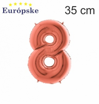 Rosé gold čísla mini