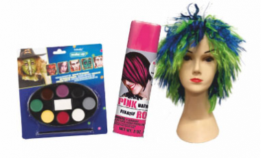 Parókák, make-up, Spray